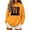 Orange F, variant on Enjoytime Womens Hoodie Halloween Printed Drawstring Long Sleeve Pullover Sweatshirt Fall Vintage Casual Spooky Season Hoodies
