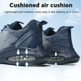 thumbnail image 4 of CHICVOMEY Men's Steel Toe Work Sneakers Safety Air Cushion Puncture Proof Shoes Lightweight Industrial Construction Gym Workout Wide Width Non Slip, 4 of 6