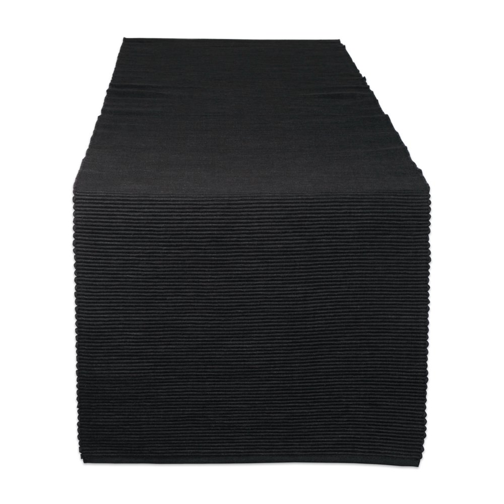DII Black Table Runner 13x72, 13x72"