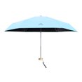 thumbnail image 3 of Paraguas ultraligero, mini, plegable, con protección UV, resistente al viento, portátil, de doble uso, color azul cielo, 3 of 13