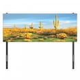 thumbnail image 3 of Saguaro Headboard, Sun Bath in Sonoran Desert Blooming Cactus Spring Time Vegetation Scenery, Upholstered Decorative Metal Bed Headboard with Memory Foam, Full Size, Marigold Blue Green, by Ambesonne, 3 of 4
