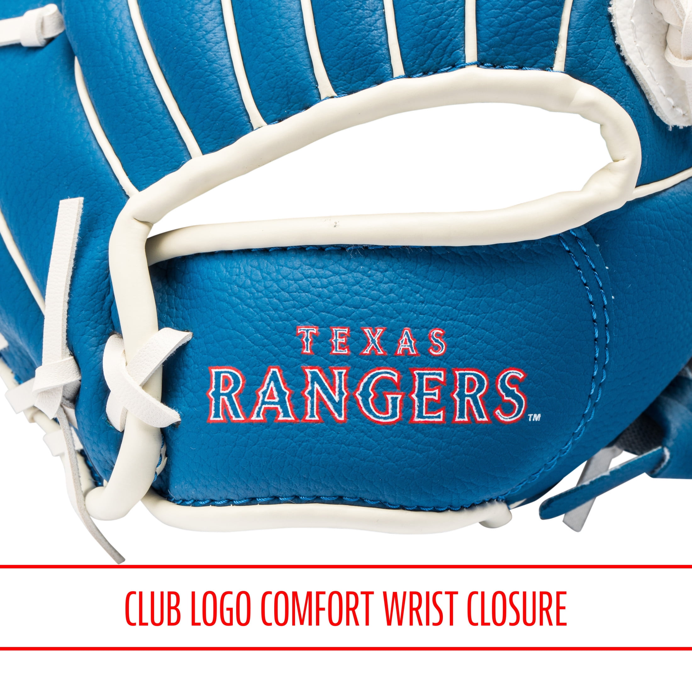 Franklin Sports MLB Texas Rangers Youth Teeball Glove + Ball Set, 9.5 in