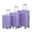 Purple, variant on DECMAY 20"/24"/28" 3-Piece ABS Spinner Wheel Luggage Set with TSA Lock, Waterproof Hard Shell Suitcase with 360° Wheels