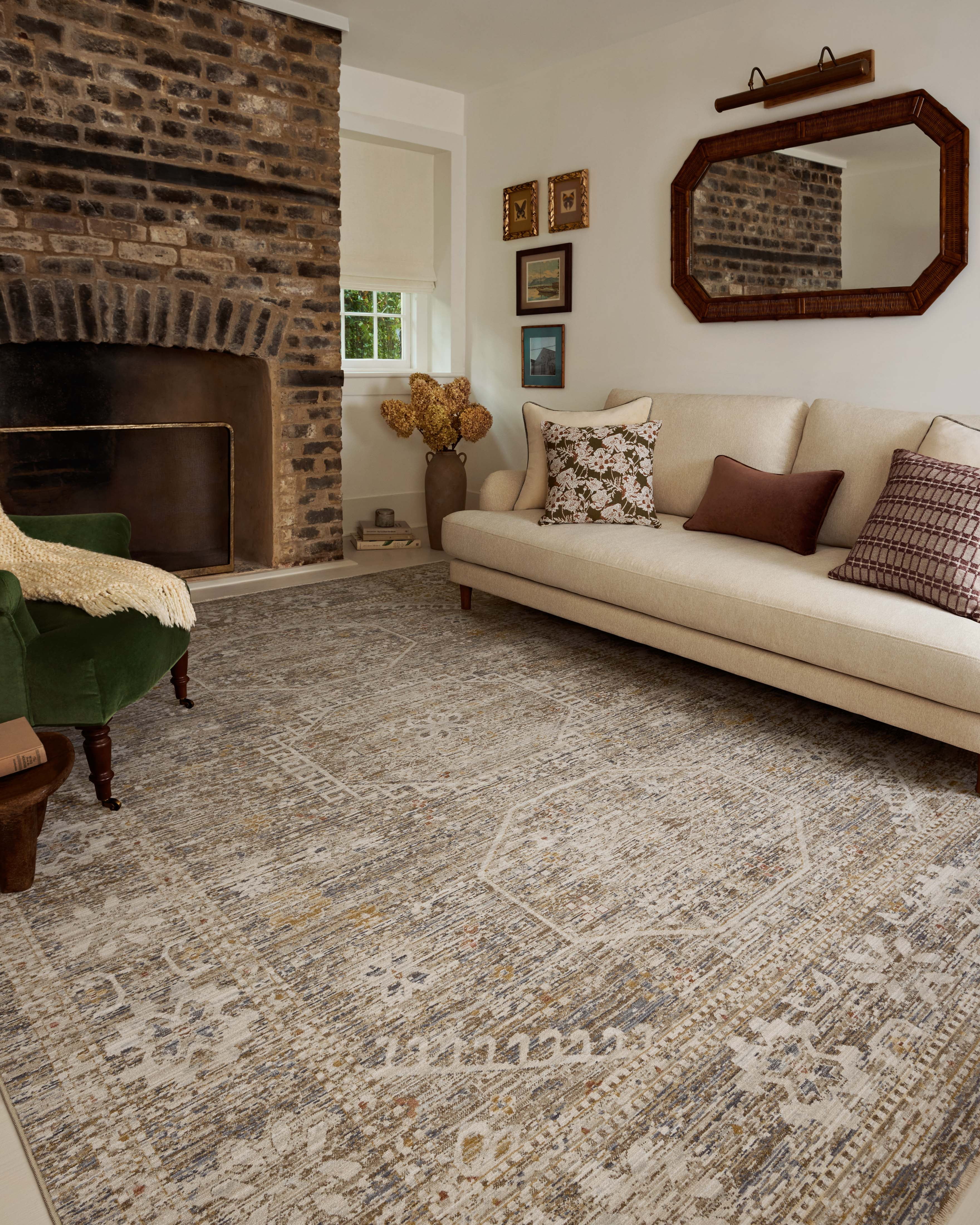 Chris Loves Julia x Loloi Ida Taupe / Multi 2'-7" x 10'-0" Runner Rug