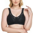 thumbnail image 2 of Women's Plus Size Minimizer Bra Full Coverage Wireless Non Padded Bra 50DDD, 2 of 9