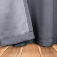 thumbnail image 6 of Superior Linen Blackout Curtains, Grommet Header, Set of 2, 52" x 63", Charcoal, 6 of 8