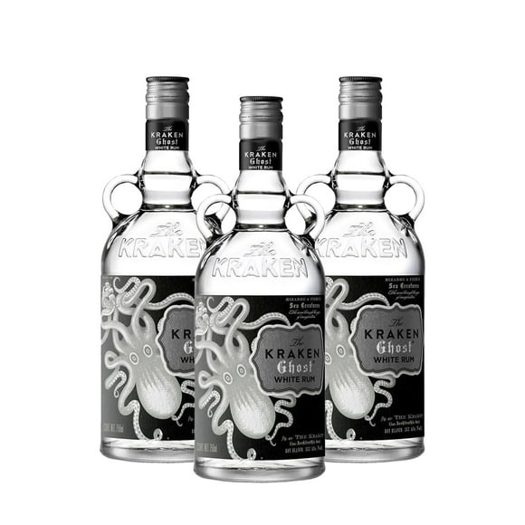 PACK DE 3 RON KRAKEN GHOST 750ML