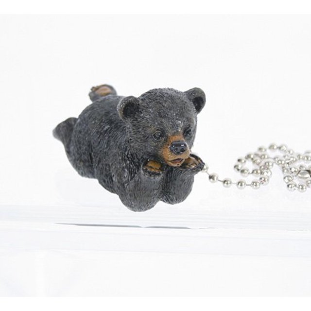 Slifka Black Bear Resin Ceiling Fan Pull Chain 10.5" Long