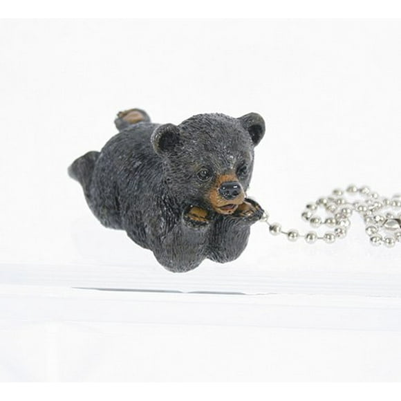 Slifka Black Bear Resin Ceiling Fan Pull Chain 10.5" Long