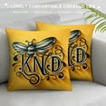 thumbnail image 3 of GOSMITH Summer Pillow Cover Sunflower Bee Decorative Throw Pillow Case Buffalo Plaids Bee Gnome Floral Bloom Cushion Case for Farmhouse Home Outdoor Activity Sofa Couch Office, 3 of 5