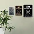 thumbnail image 4 of Portrait Round No Soliciting Seriously it is Very Annoying Sign (Dark Brown) - Small, 4 of 7