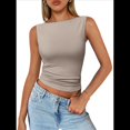 thumbnail image 1 of Chaleco Sin Mangas Sexy de Moda para Mujer Gris L, 1 of 8