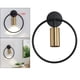 thumbnail image 5 of Aplique de pared moderno giratorio LED de latón para sala de estar Negro + Dorado Blanco cálido, 5 of 7