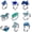9pcs, variant on 2 Pcs Mood Dinosaur Rings Set Color Changing Emotion Feeling Temperature Finger Ring Adjustable for Womens Animal Funny Jewelry
