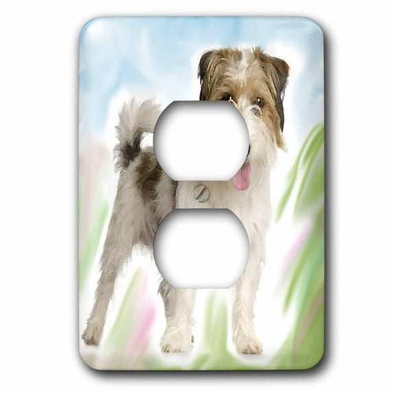 3dRose, Jack Russell Terrier, 2 plug outlet cover