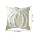 thumbnail image 2 of Tupukom Fall Pillow Covers, Cozy Pumpkin Tufted Embroidery Stereo Sofa Pillow Covers for Home Decor, Sofa Living Room, Couch, Bed - 18 X 18, 2 of 6