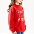 thumbnail image 4 of Aofany Baby Girl Sweatshirt Crew Neck Long Sleeve Pullover Tops Toddler Kids Fleece Lined Sweatshirts, 2-13T, 4 of 5