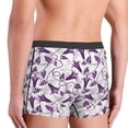 thumbnail image 4 of Bingfone Violets Flowers Men's Underwear - Casual Stretch Boxer Briefs-Medium, 4 of 7