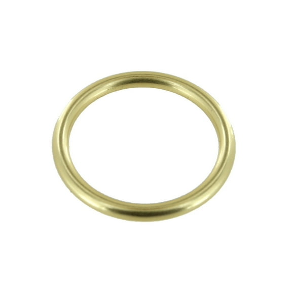 ORT Natural Brass, Thin O-Ring, Solid Brass-LL, Multiple Sizes