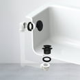 thumbnail image 2 of Westbrass 1-1/2" Tip-Toe Bathtub Drain Plumber's Pack with Two-Hole Elbow and PVC Fittings, Matte Blac, 2 of 15