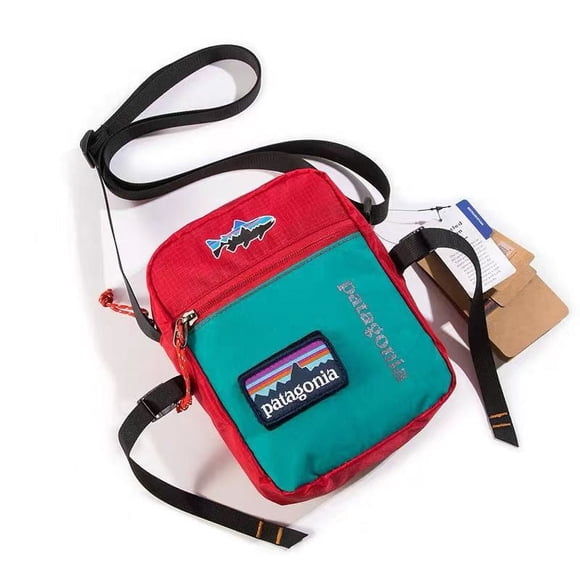 New Pata Pata tide outdoor sports contrast color shoulder small bag male and female students leisure lightweight waterproof messenger bag