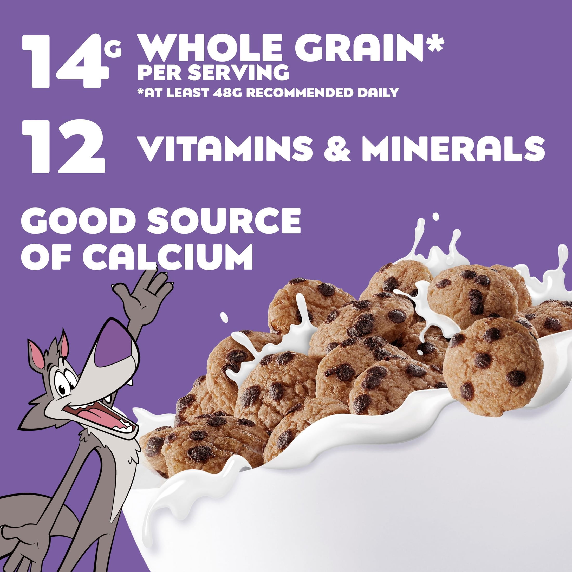Cookie Crisp Cereal, Chocolate Chip Cookie Taste, Made with Whole Grain, Value Bag, 35 oz