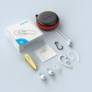 New Bee Bluetooth Headset 24Hrs Talk Time 60 Days Standby Wireless Earpiece with Microphone, Gold