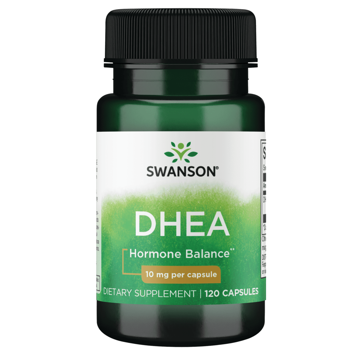 Swanson DHEA (dehydroepiandrosterone) Capsules, 10 mg, 120 Count