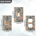 thumbnail image 7 of Yayeee Toggle Light Switch Wall Plate 1-Gang 4.5"x2.7" Home Decorative Outlet Cover, Gray Llama Pattern, 7 of 7
