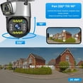 YEYNGQC Dual Lens 4G IP Camera WiFi 8MP 4K Surveillance Cameras ...