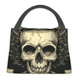 thumbnail image 1 of Fotbe Gothic Winged Skull Bolsa Térmica Portátil con Estampado, Bolsa de Entrega de Alimentos Aislada, Bolsa Reutilizable de Gran Capacidad para Comidas y Supermercado, 1 of 6
