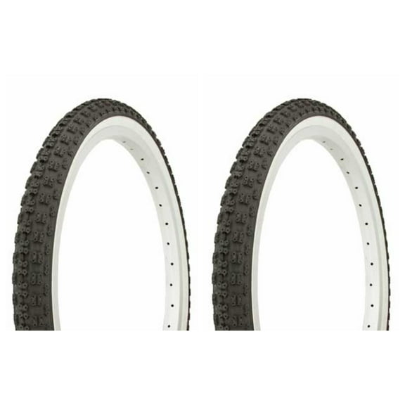 Tire set. 2 Tires. Two Tires Duro 20" x 1.75" Black/White Side Wall .bike Tires, lowrider bike Tires, lowrider bicycle Tires, bmx bike Tires