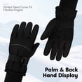 thumbnail image 6 of Cooraby 2 Pack Long Kids Winter Ski Gloves Waterproof Warm Snow Gloves Thick Unisex Mitten Gloves for Girls Boys, 6 of 7