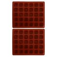 thumbnail image 1 of Moldes de cubitos de hielo congelado de silicona 2 unids Moldes de chocolate con hielo (café), 1 of 6
