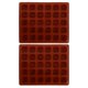 thumbnail image 1 of Moldes de cubitos de hielo congelado de silicona 2 unids Moldes de chocolate con hielo (café), 1 of 6