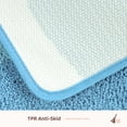 thumbnail image 3 of Blue Bath Mat 16x24, Soft Absorbent Microfiber Bath Rugs, 3 of 8