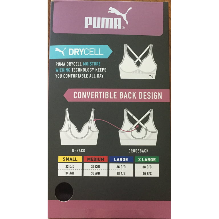 PUMA Performance 2-Pack Seamless Sports Bras Tag-Free S/M/L/XL