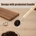 thumbnail image 4 of PPgejGEK Stainless Steel Wooden Handle Coffee Measuring Spoon Tea Baking Scale Spoon Milk Powder Scoop Seasoning Measurement Utensil for Kitchen Baking Needs, 4 of 6
