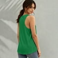 thumbnail image 4 of Women's Football Graphic Tank Tops, Women's Sleeveless Running Tank Top, Breathable Lightweight Sports Vest for Workout, Gym, Yoga, Training for Soccer Tournament 2026 Green Size: 2XL, 4 of 5
