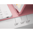 thumbnail image 5 of Detachable Wireless Keyboard Cover for iPad 7/8/9 Gen 10.2", Slim Folio Case with Apple Pencil Slot Adjustable Stand Auto Sleep Wake,Pink, 5 of 10