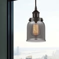 thumbnail image 2 of 616-1PH-OB-G53 Innovations Lighting Bell - 1 Light Mini Pendant In Industrial Style-10 Inches Tall and 5 Inches Wide-Oil Rubbed Bronze Finish-Light, 2 of 2