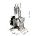 thumbnail image 5 of MOMOJIA Mechanical Mechanics Engine Model Realistic Engine Demonstrations Model, 5 of 12