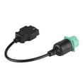 thumbnail image 2 of Tebru 9 Pin to 16 Pin OBD2 Truck Diagnostic Scanner Cable Adapter for Cummins Diesel Engine, Diagnostic Scanner Cable, 9 Pin to 16 Pin Cable Adapter, 2 of 8