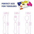 thumbnail image 6 of Lehoo Castle Toddler Utensils Set, 6PCS Toddler Silverware Spoon and Fork Knife Set, Children's Flatware Set, 6 of 7
