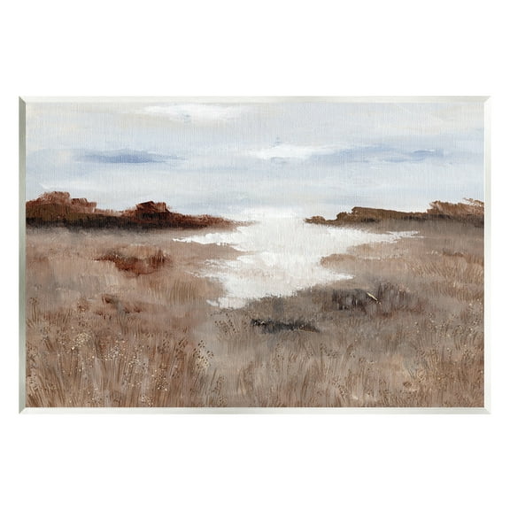 Stupell Industries Field with Arid Vegetation Landscape Painting Unframed Art Print Wall Art, 15 x 10
