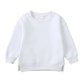 thumbnail image 6 of Emitonse Cotton Long Sleeve Tee Shirts Girls/Boys/Kids Long Sleeve T Shirts Crewneck Basic Long Sleeve Tee Shirts White,Size 4-5 Years, 6 of 8