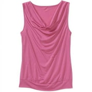 Susie Rose Juniors Plus Cowl Neck Tank w/ Banded Bottom