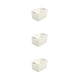 thumbnail image 4 of Caja de plástico duradera Billuyoard organizador de almacenamiento apilable color rosa y blanco, 4 of 6