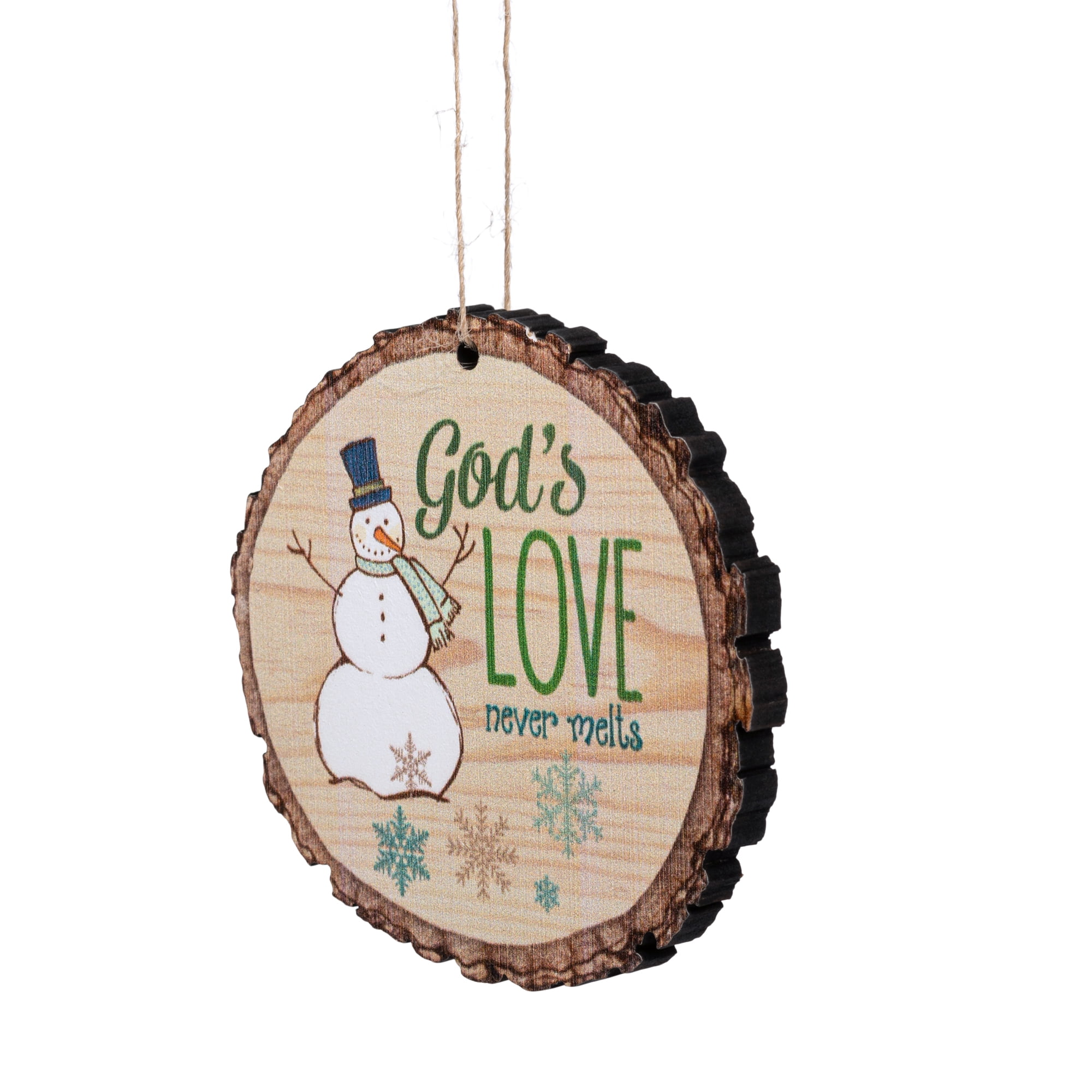 Primitive Wood Barky Christmas Ornament Wise Men Still Seek Him P Graham Dunn