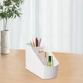 thumbnail image 5 of Small Multifunctional Desk Organizer, Plastic Caddy with Compartments for Pens, Brushes and Bathroom Accessories, 5 of 6